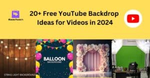 YouTube Backdrop Ideas